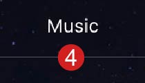4 Music メニュータブ
