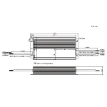 スイッチング電源防滴タイプ 480W｜DC24V 20A寸法図