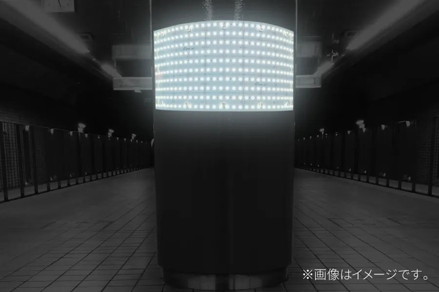 シートライトを貼付けたイメージ図