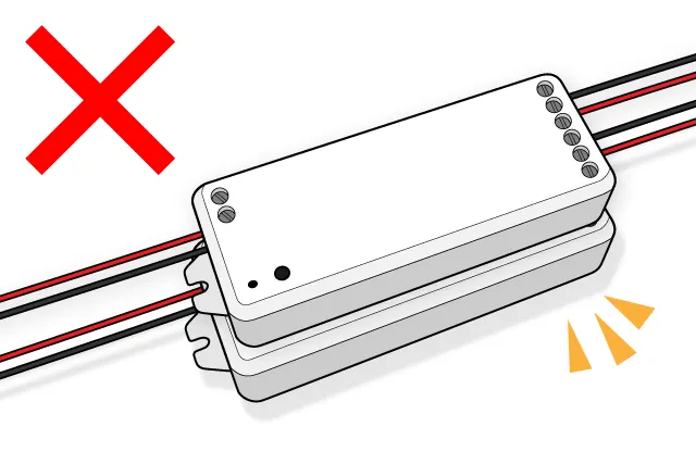 積み重ねて使用しない