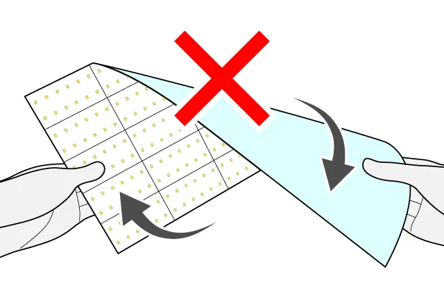 曲げ捻らない(ツイストしない)